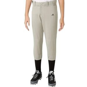 Adidas Athletic Aeroready Belted Softball Pants Gray Size XL NWT $30 MSRP